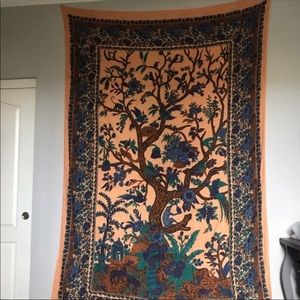 Floral tree boho tapestry